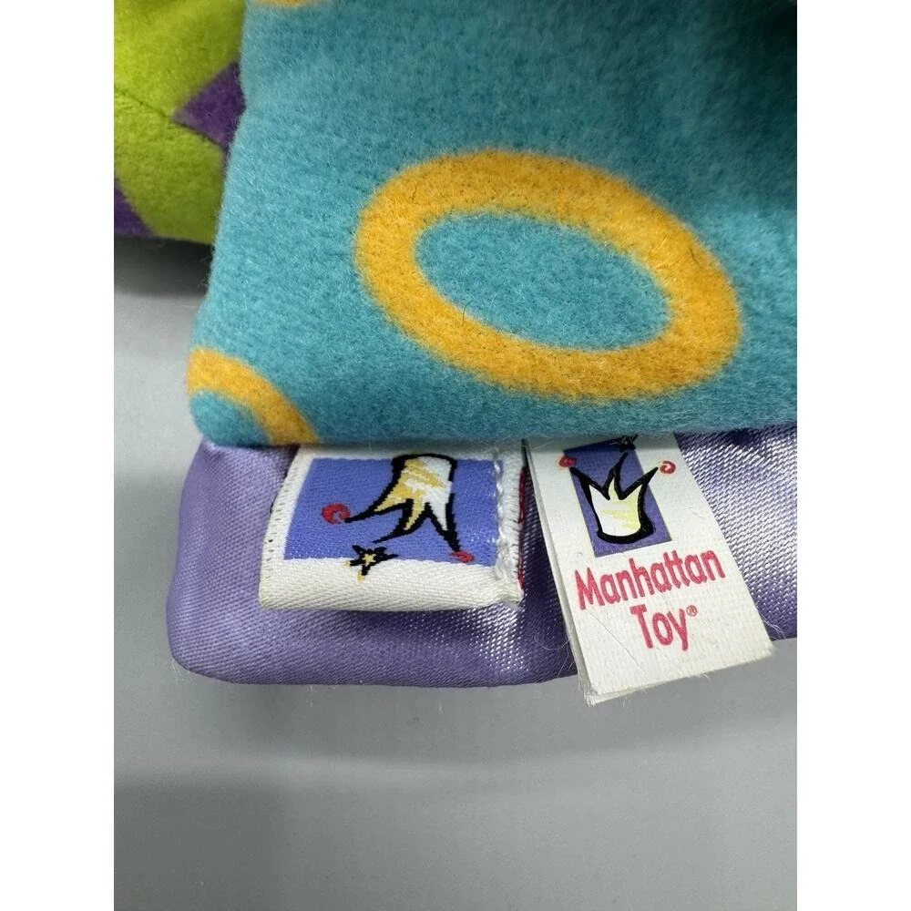 Manhattan Toy Monkey Jester Plush Hand Puppet Magnetic Hands & Feet Polka Dots